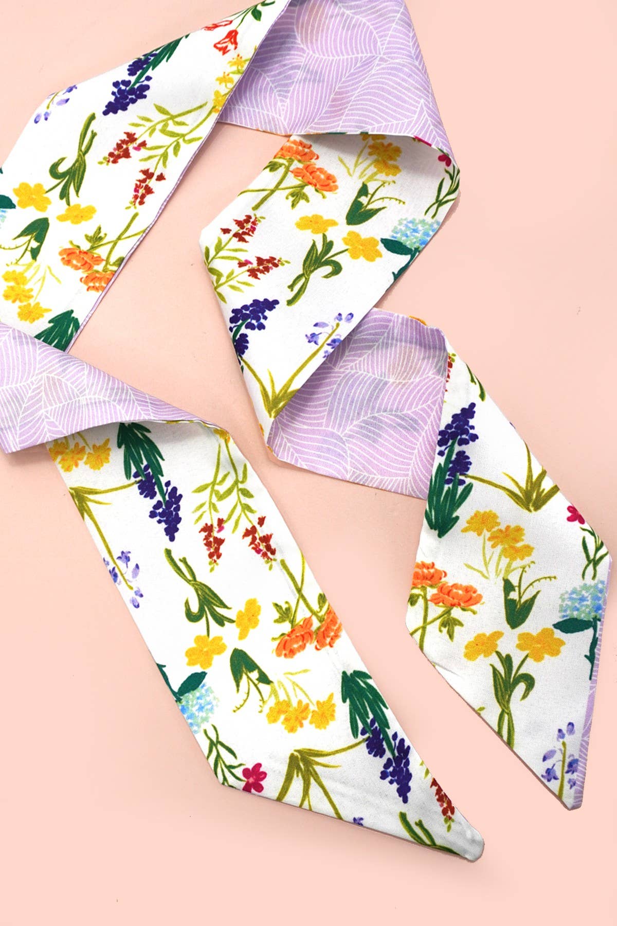 SOFT SILKY SKINNY TWILLY SCARF NECKLACE WRAP | 40SC684